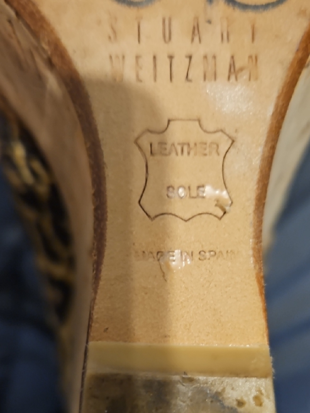 Stuart Weitzman Luxury Leopard Print Platform Wedge Pumps Size 7‎ - Picture 4 of 5
